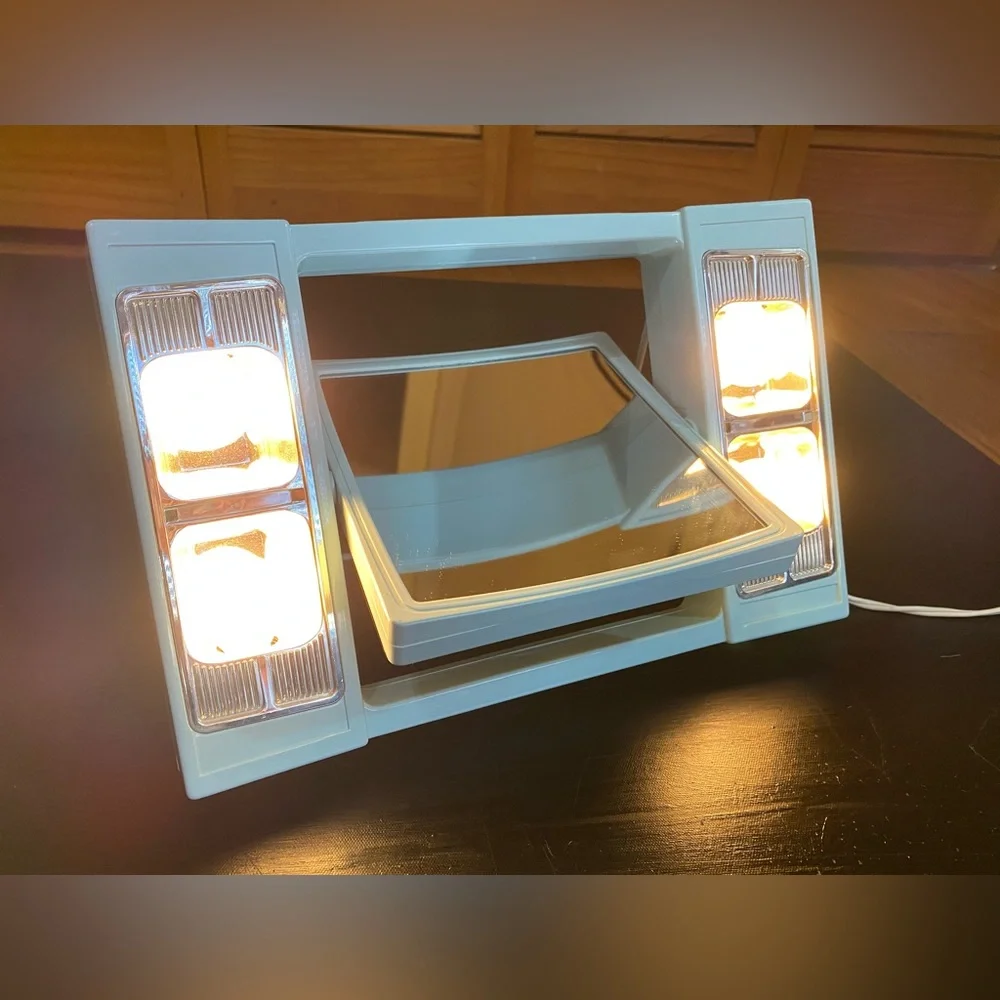 60s Vintage • Model’s Choice vanity mirror with case #Mod